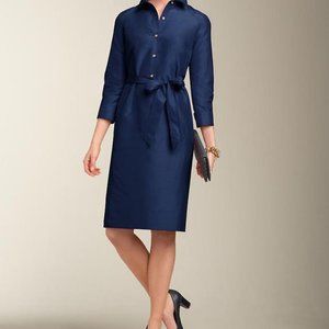 Talbots Silk Shirt Dress